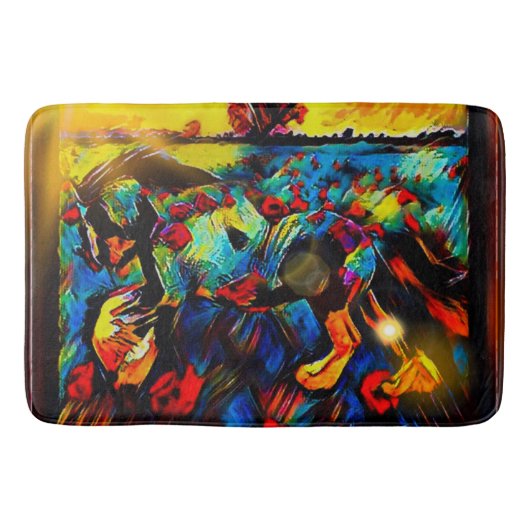 新鮮馬01-01 バスマット (正面)