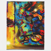 新鮮馬01-01 フリースブランケット (正面)