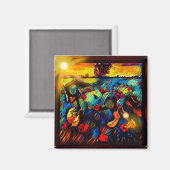 新鮮馬01-01 マグネット (正面/裏面)