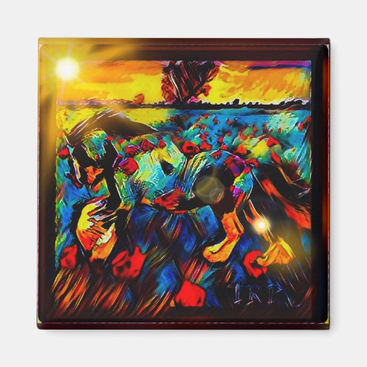 新鮮馬01-01 マグネット (正面)