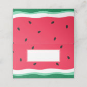 新鮮鮮やかな熱帯スイカ夏パーティー プレイスカード (外部開封)