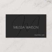 新鮮黒ミニマルQRコモダンード 名刺 (正面)