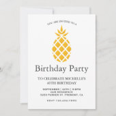 新黄パイナップルバースデーパーティー 招待状 (正面)