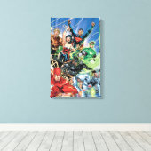 新52 – ジャスティスリーグ#1 キャンバスプリント (インサイチュ (ウッドフロア))