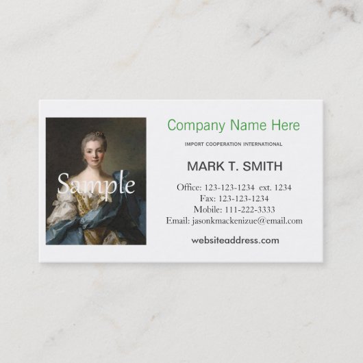 新!すべての職業のフォト名刺 名刺 (正面)