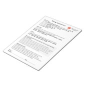 *新*スパサロンWAX同意型枠メモ帳 ノートパッド (アングル)