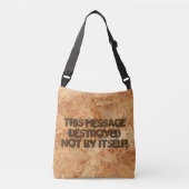 方向づけられた繊維板- OSBの継ぎ目が無いパターン クロスボディバッグ (正面)