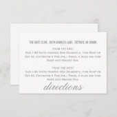 方向は|シェブロンを梳きます エンクロージャーカード (正面/裏面)