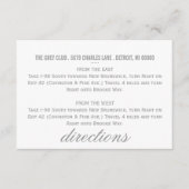 方向は|シェブロンを梳きます エンクロージャーカード (正面)