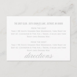 方向は|シェブロンを梳きます エンクロージャーカード