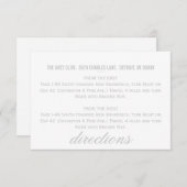 方向は|シェブロンを梳きます エンクロージャーカード (正面/裏面)