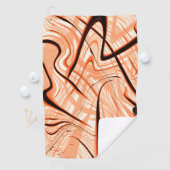 方向への茶色の波打ちの違う混乱 ゴルフタオル (インサイチュ)