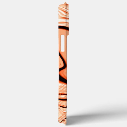 方向への茶色の波打ちの違う混乱 Case-Mate iPhoneケース (裏面 / 右)