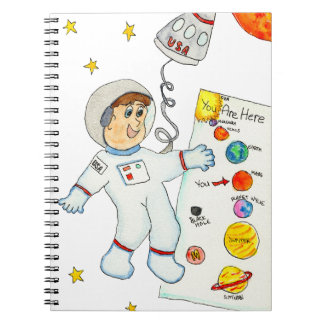 方向を探している宇宙飛行士 ノートブック