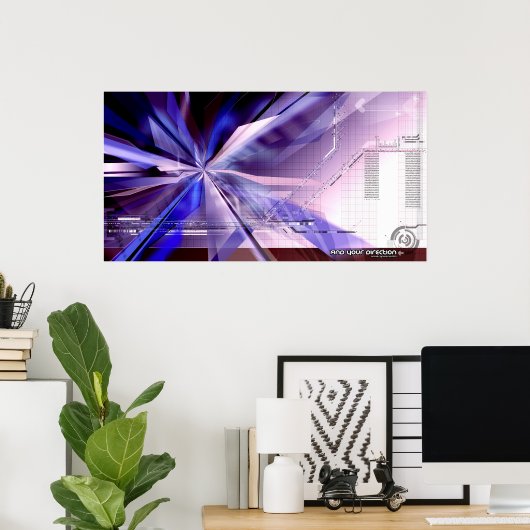 方向を見つける ポスター (ホームオフィス)