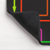 方向カラフル矢印マウスパッド マウスパッド (コーナー)