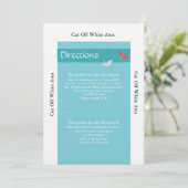 方向カードを結婚しているOrigamiのシックな鳥 招待状 (スタンド正面)