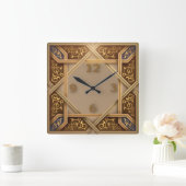 方向スタイル スクエア壁時計 (ホーム)