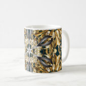 方向伝統的オーナメント。クラシックヴィンテージ コーヒーマグカップ (正面右)