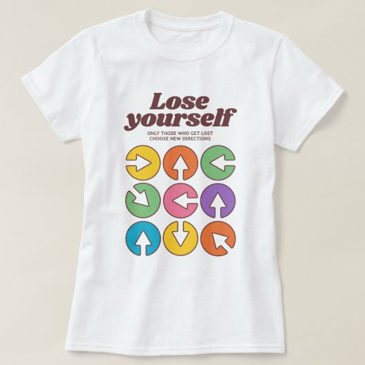 方向失ったを見つける Tシャツ (デザイン正面)