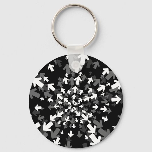 方向抽象芸術キーチェーン キーホルダー (正面)