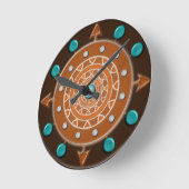 方向柱時計 ラウンド壁時計 (傾斜)