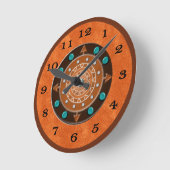 方向柱時計 ラウンド壁時計 (傾斜)