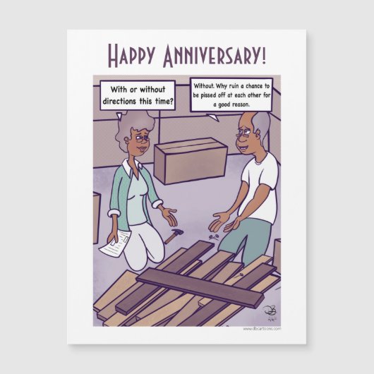 方向漫画の記念日の磁気カード (正面)