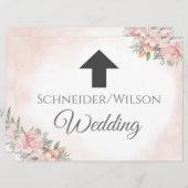 方向矢印フローラビーチ招待状 招待状 (正面/裏面)