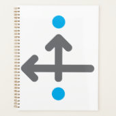 方向矢印ミニマルモダンリストジオメトリック プランナー手帳 (正面)