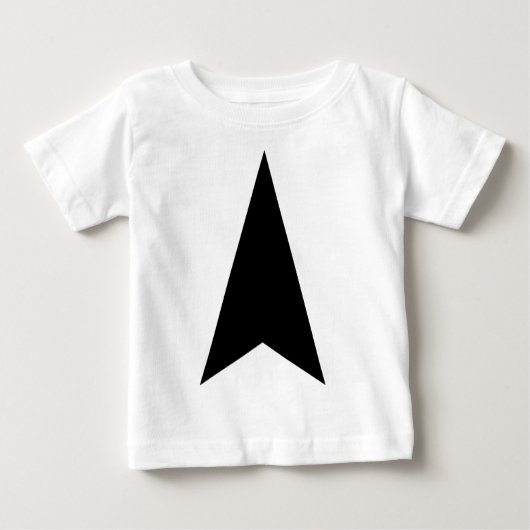 方向矢印 ベビーTシャツ (正面)