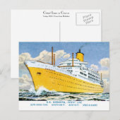 方向線のオルソヴァ ポストカード (正面/裏面)