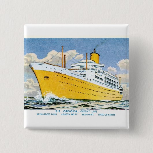 方向線のオルソヴァ 缶バッジ (正面)