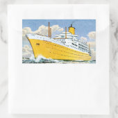 方向線のオルソヴァ 長方形シール (バッグ)