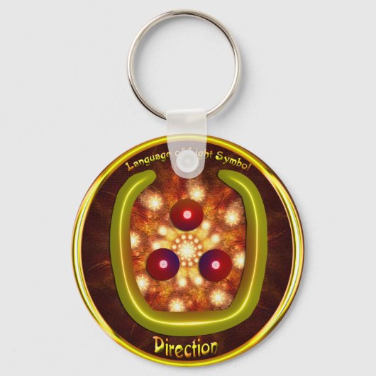 方向記号アート キーホルダー (正面)