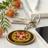 方向記号アート キーホルダー (側面)