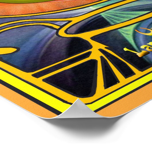 方向記号アート ポスター (角)