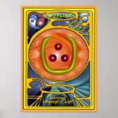 方向記号アート ポスター (正面)