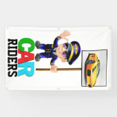 方向車のライダーのためのスクールバナー 横断幕 (横)