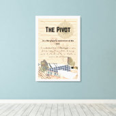 方向転換を歓迎しよう: The Pivot Stretched Canvas Print キャンバスプリント (インサイチュ (ウッドフロア))