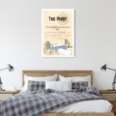 方向転換を歓迎しよう: The Pivot Stretched Canvas Print キャンバスプリント (インサイチュ (寝室))