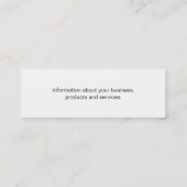 方向 スキニー名刺 (裏面)