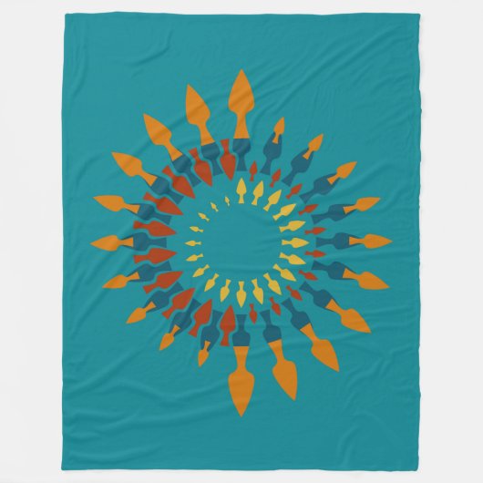 方向 フリースブランケット (正面)