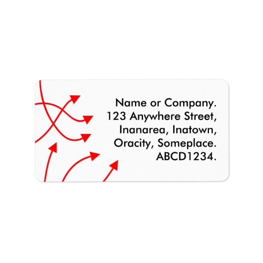 方向 – 白 ラベル (正面)