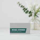 方向（緑） 名刺 (スタンド正面)