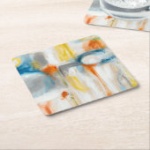 方向I スクエアペーパーコースター (アングル)