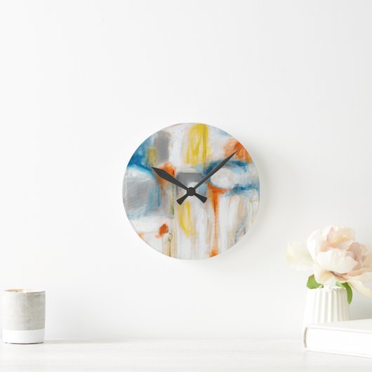 方向I ラウンド壁時計 (ホーム)