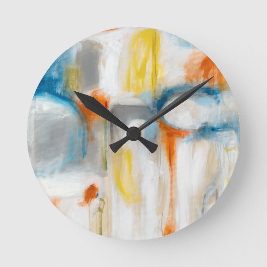 方向I ラウンド壁時計 (正面)