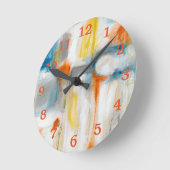 方向I ラウンド壁時計 (傾斜)