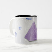 方式、グラフ、数学の記号8 ツートーンマグカップ (正面左)